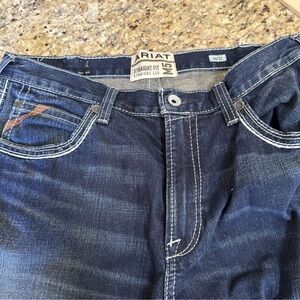 Ariat Men's Straight Fit Jeans - Dark Blue